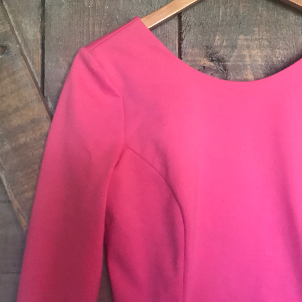 Pink long sleeve dress